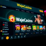 Mobile phone displaying Aviator Wajecasino app interface with game options and navigation icons