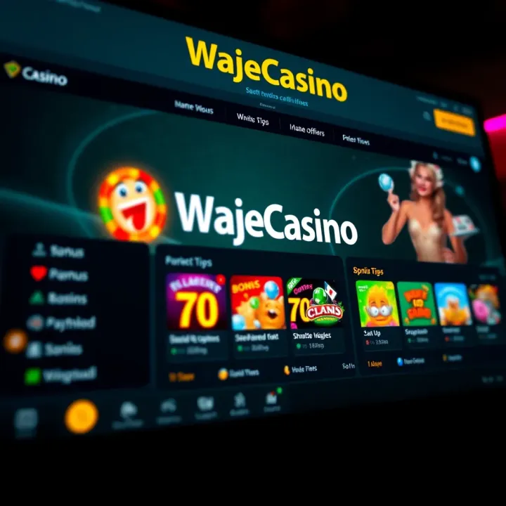 Aviator Wajecasino Application User Interface Overview Mobile phone displaying Aviator Wajecasino app interface with game options and navigation icons