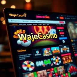 Accessing the Old Wajecasino App on Mobile Devices Smartphone screen showcasing the Wajecasino app interface with a focus on the old version layout