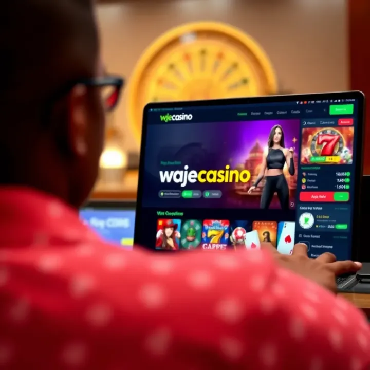 Screenshot of WajeCasino In Play platform showcasing diverse game options for Nigerian players