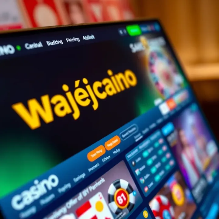 User interface showcasing registration form with secure fields on Wajecasino Aviator