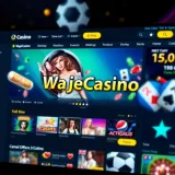Mobile phone screen showing Wajecasino Mobile Lite registration page with form fields and Nigerian flag icon