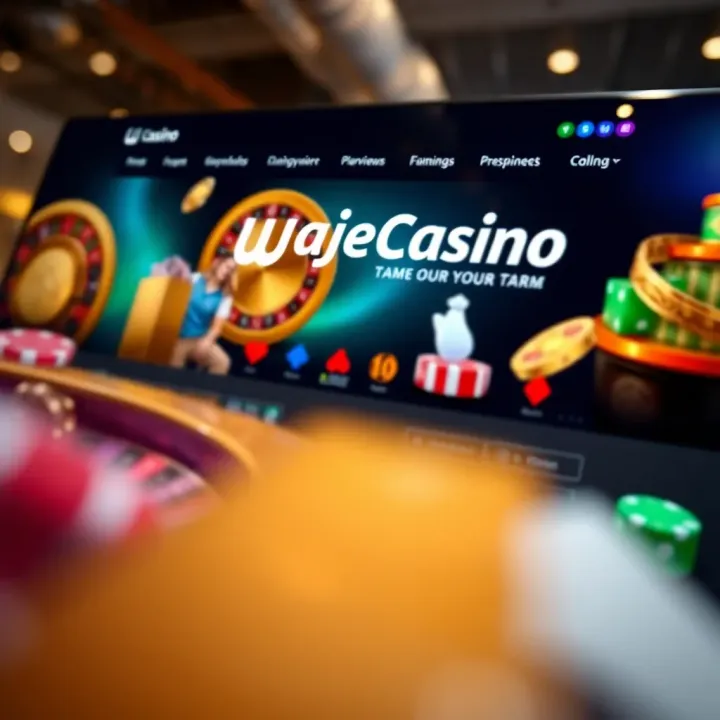 Live casino game broadcast showcasing vibrant gaming interface with cards and chips in motion