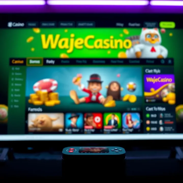 Accessing and Navigating WajeCasino Live TV Platform User interface displaying multiple live casino streams with navigation and payment options on screen