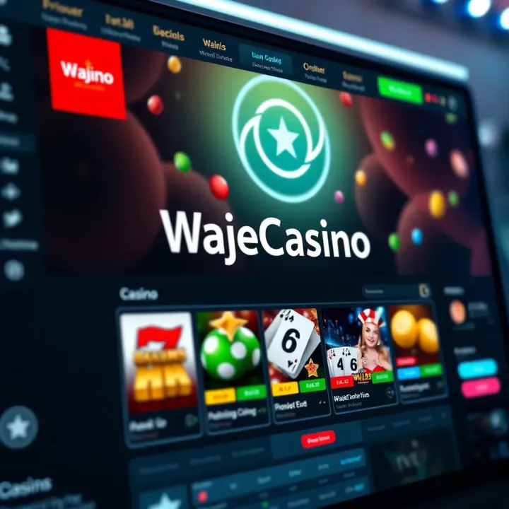 Illustration of various classic mobile phones displaying different casino games available on Wajecasino MobileLite platform