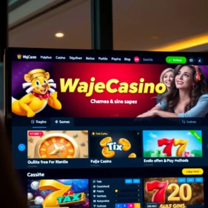 Illustration of a secure online casino platform displaying promotional codes