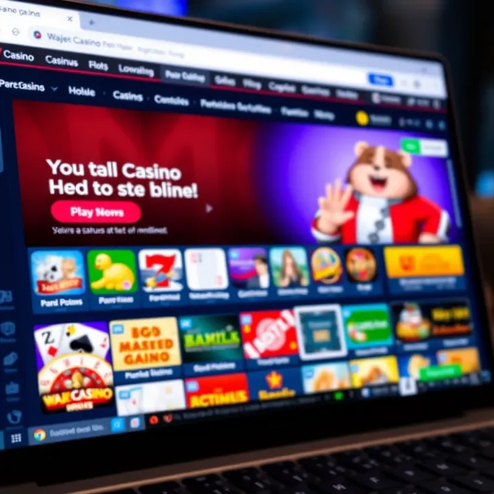 Secure login screen demonstrating verification and safe access features on WajeCasino platform